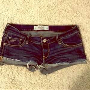 Dark wash jean shorts